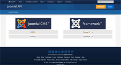 Desktop Screenshot of api.joomla.org