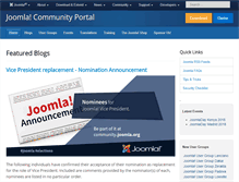 Tablet Screenshot of community.joomla.org