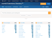 Tablet Screenshot of extensions.joomla.org