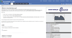 Desktop Screenshot of code.joomla.org