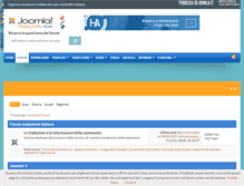 Tablet Screenshot of forum.joomla.it