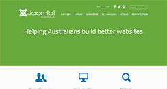 Desktop Screenshot of joomla.org.au