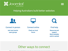Tablet Screenshot of joomla.org.au